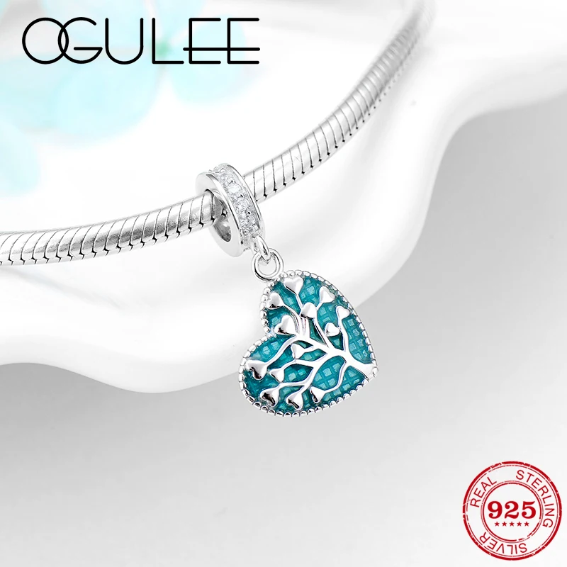 Женские Подвески из стерлингового серебра 925 пробы с фианитами и бусинами