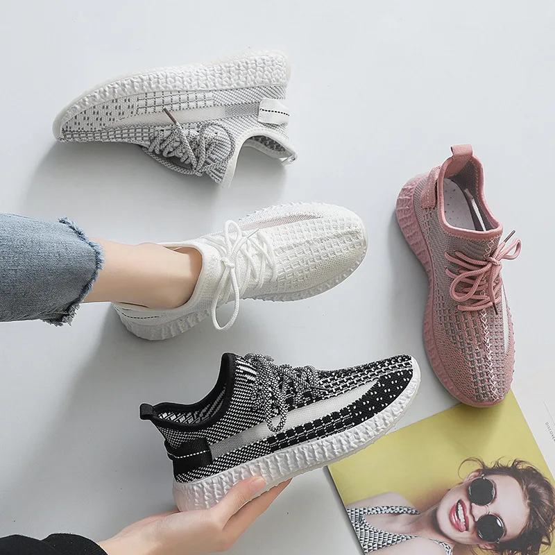 

Women Sneakers 2020 Tenis Feminino Rainbow sole Casual sock Shoes Women Mesh Breathable Mesh Women running shoes 4h73