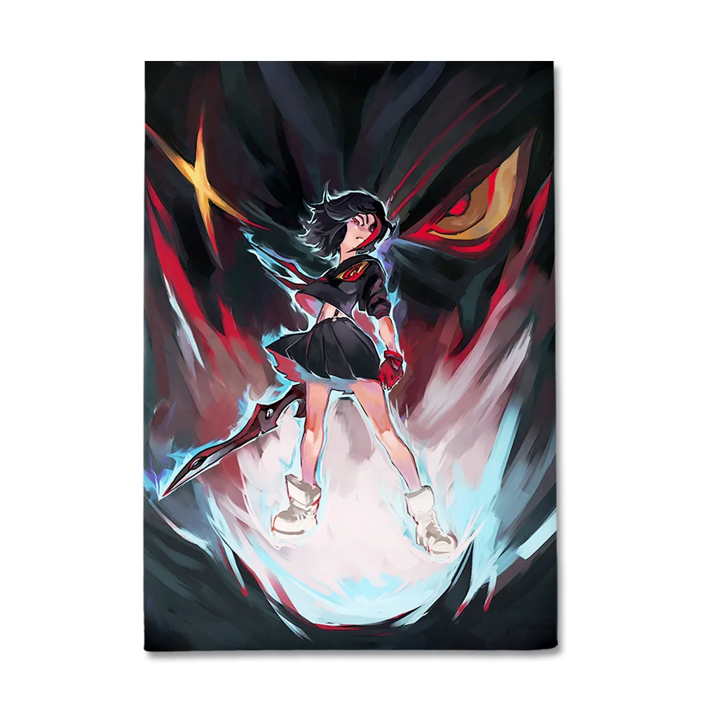 3d diy custom cartoon printed kill la kill matoi ryuuko bed sheet home textile bedding sets home decor bedclothes milk material free global shipping