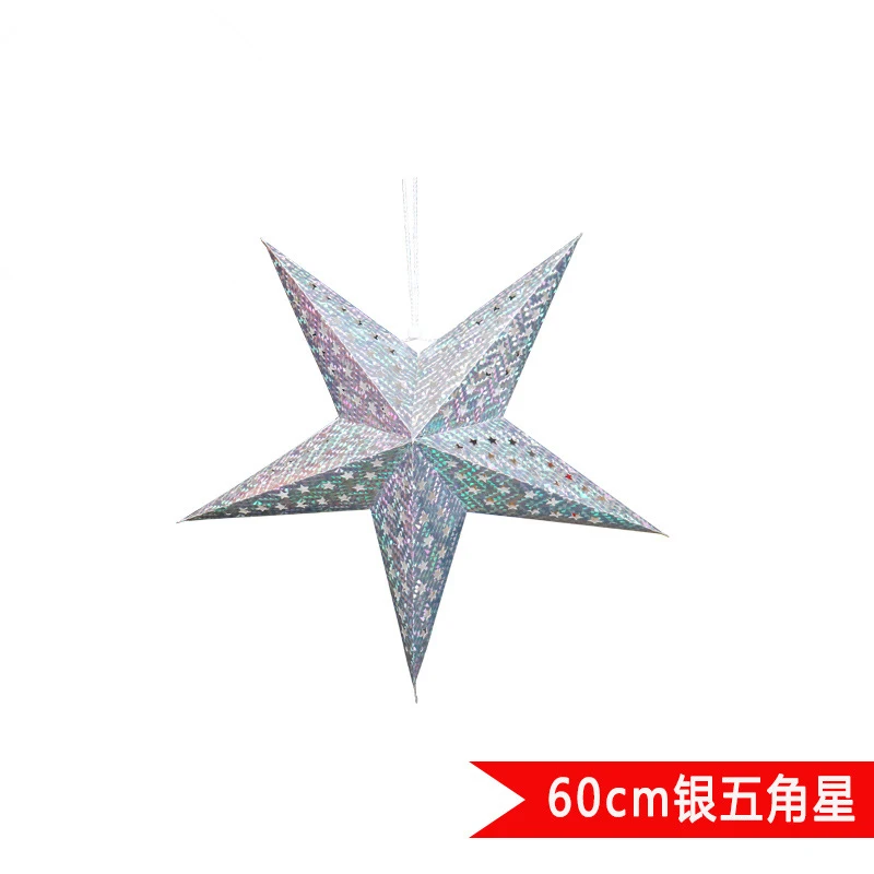 1 шт. 30/45/60 см Диаметр пять звезд Подвески рулон бумаги DIY вечерние висит