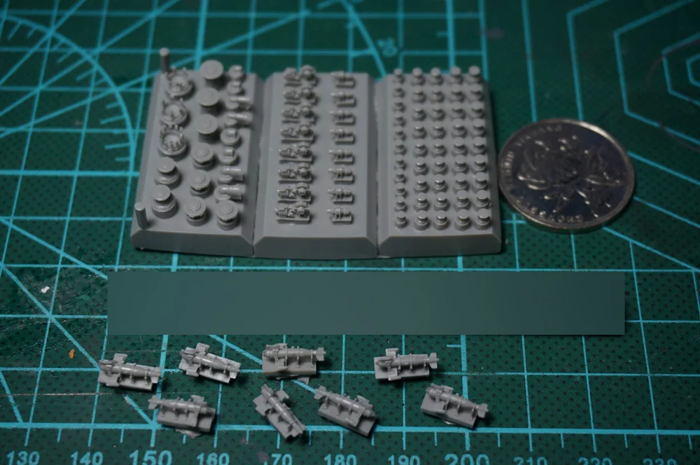 

1/350 Deck Equipment Resin Kits For WWII IJN Cruiser Battleship Upgrade Details Accessory Unassembled Uncolored