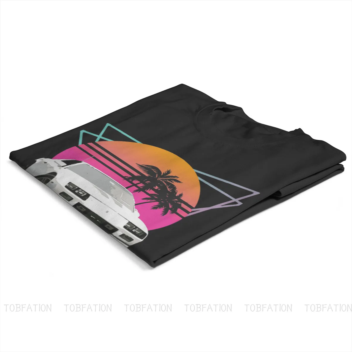 Пляжная Летняя мужская футболка с морским пейзажем 1980-х годов ретро волнистый