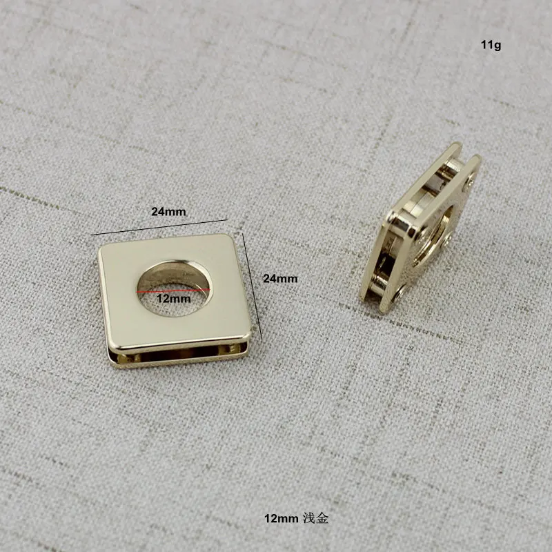 

10pcs 50pcs 12mm High quality Alloy Grommets Square Screw Eyelets for Canvas Leather Self Backing Purse Buckle Luggage hardware