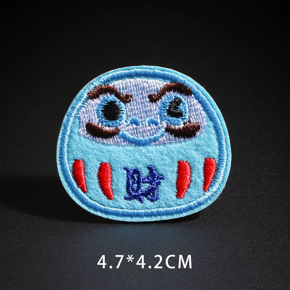 Мультяшные китайские дизайнерские нашивки Fuwa Kawaii на удачу стакан утюжок