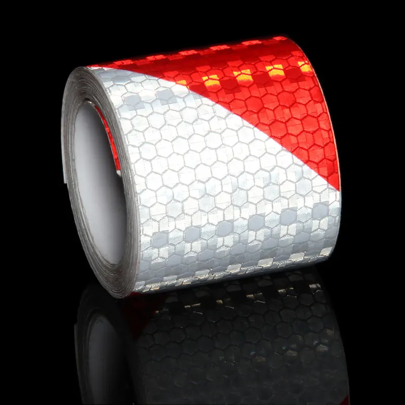 

5CMx5M Reflective Safety Warning Reflective Tape Sicker Car Trailer Bicycle Night Reflective Tape Red White Reflector Tape Decal
