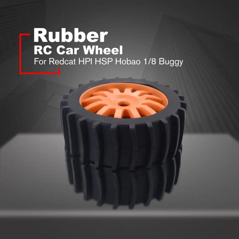 2 шт. 1/8 RC автомобиль снег песок весло шины резиновых шин колеса для Redcat Team Losi VRX