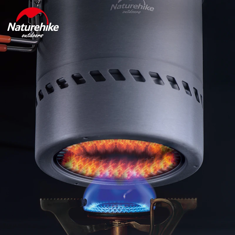 Портативный алюминиевый одинарный горшок Naturehike Heat Collection для кемпинга | Спорт и