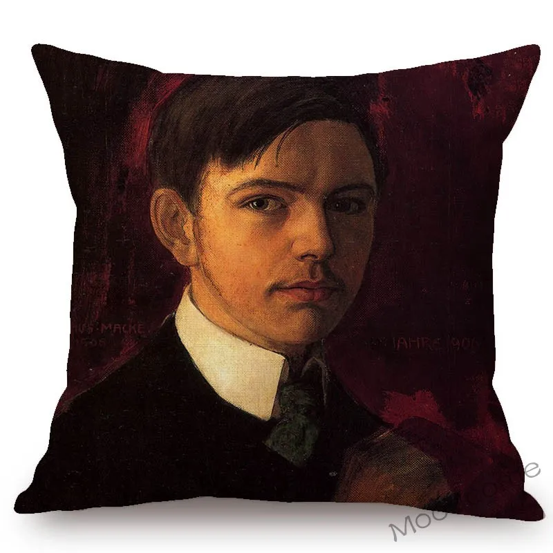 Германия August Macke Экспресс картина маслом абстрактный домашний декор искусство