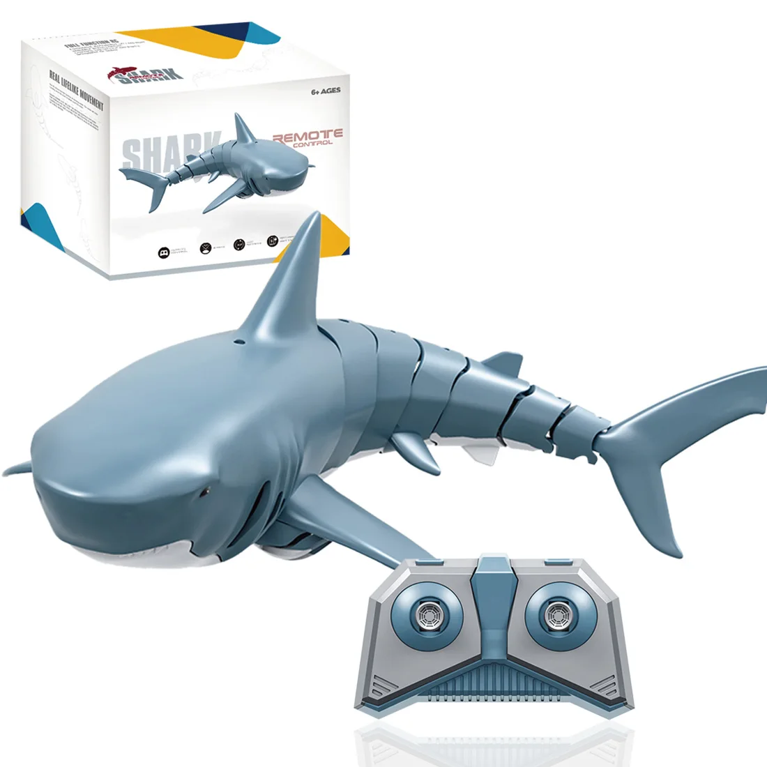 

2,4 ГГц Мульти-частота Дистанционное Управление Акула ванна, бассейн Ванна игрушка-синий