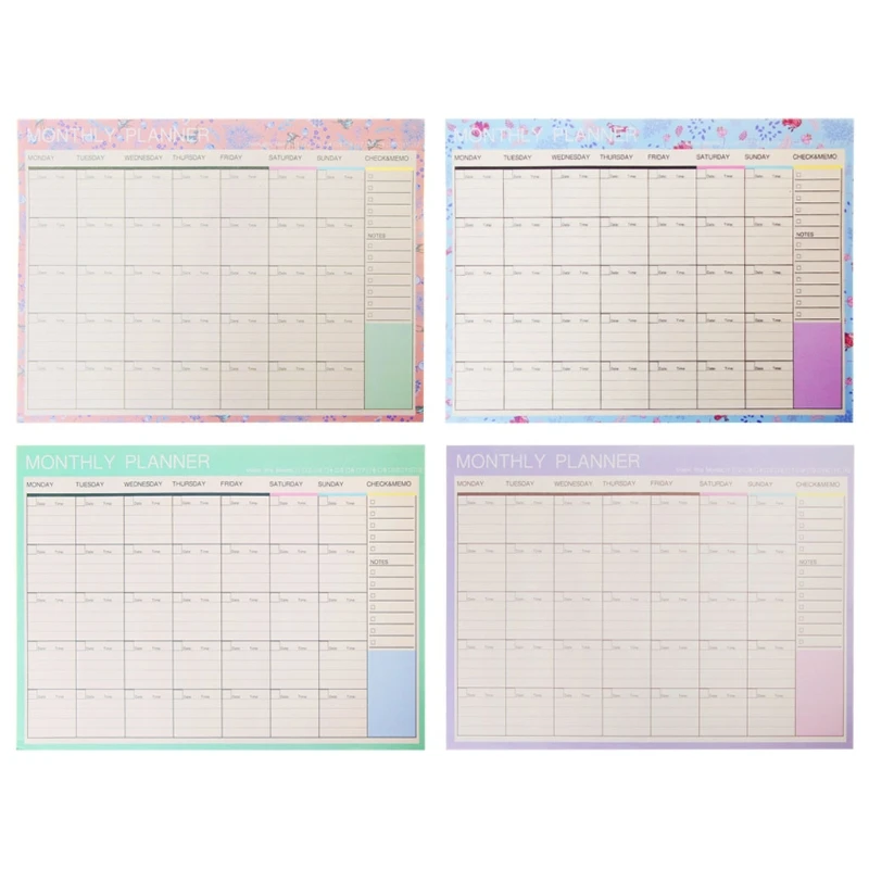

Monthly Paper Pad 20 Sheets DIY Planner Desk Agenda Gift School Office Supplies
