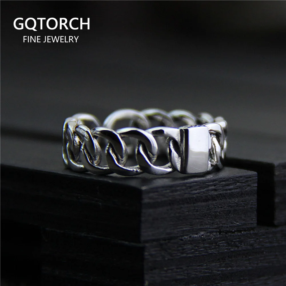 Гарантированное кольцо 925 Серебряная форма ремня дизайнерское ювелирное изделие