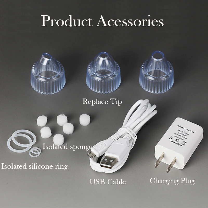 

Raiuleko Electric suction black instrument Home beauty face pore cleaner Export remove acne cleansing instrument R-033