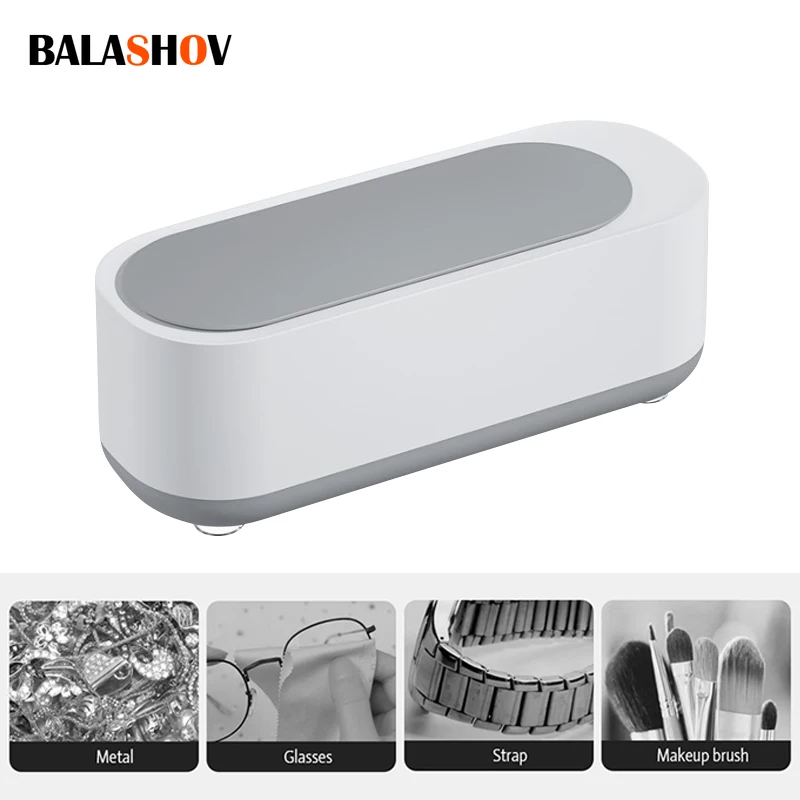 Portable MINI Ultrasonic Cleaners Home Ring Cleaner Ultrasonic Glasses Cleaning Machine Battery Type Jewelry Ultrasound Cleaner