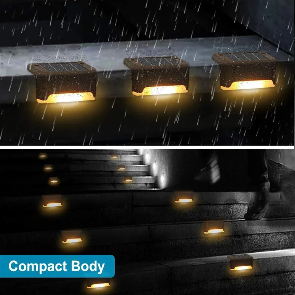 

Solar Lights Outdoor garden step lamp Waterproof Night light Courtyard staircase fence terrace lighting LED lamp
