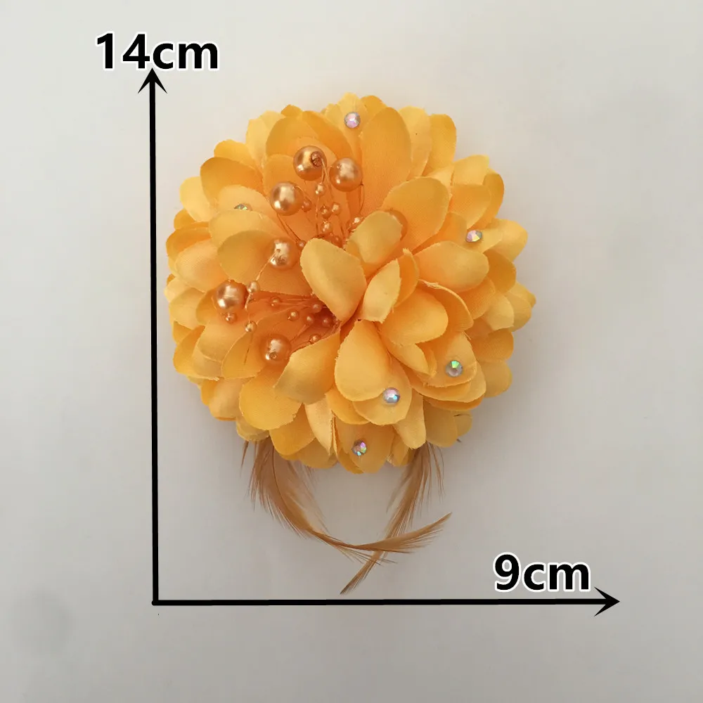 3D Блестки из фетра ABS жемчуг перо искусственные цветы DIY свадебный декор для