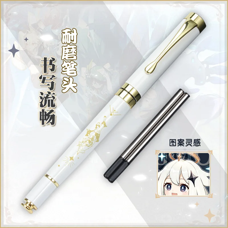 Новая игра аксессуары для косплея Genshin Impact шариковая ручка с рисунком Paimon
