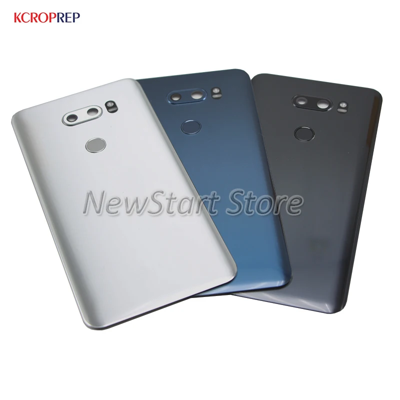 Задняя крышка батарейного отсека для LG V30 стеклянная с отпечатком пальца |