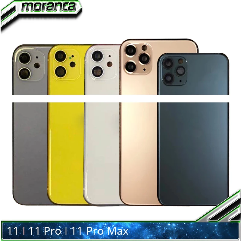 

For IPhone 11 11Pro Pro Back Glass Housing Battery Cover Door Rear Middle Frame Chassis for IPhone 11 Pro Max Replacement