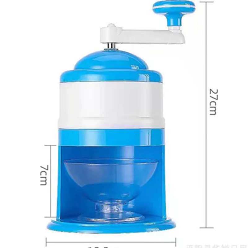 

Plastic Household Mini Easy Ice Shaver Crusher Handheld Snow Manual Crushing Machine Fried ice machine kitchen gadgets maker