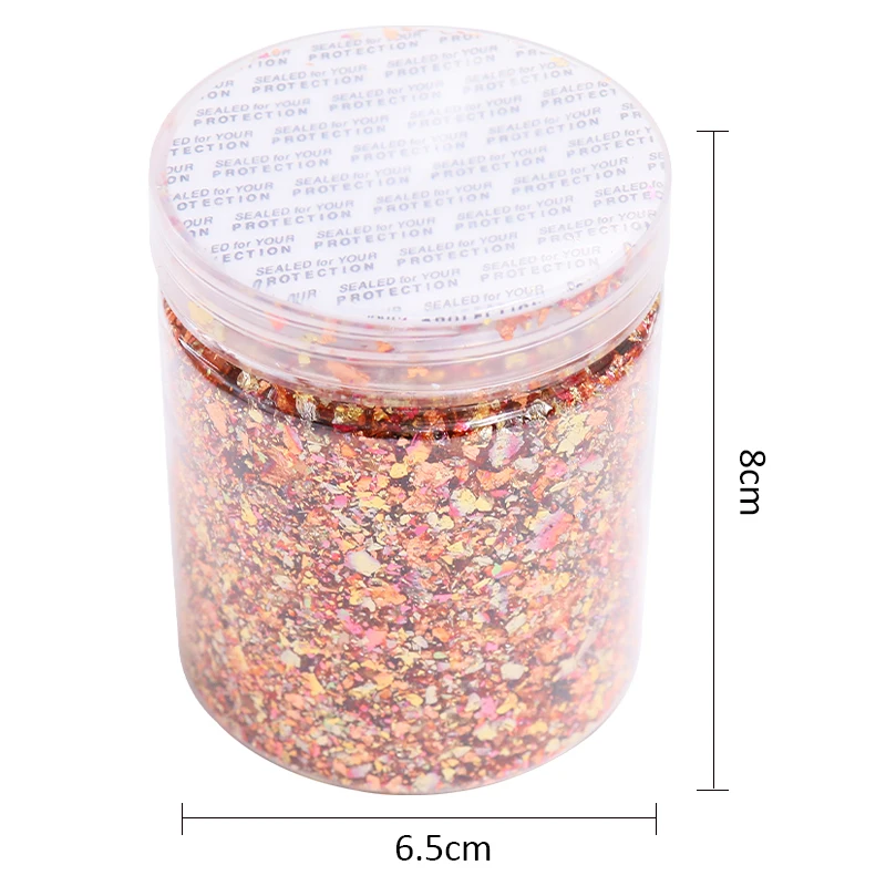 Variegated Copper Foil Fragments Imitation Gold Leaf Flakes for Nail Decoration Manicure Gilding Art | Дом и сад
