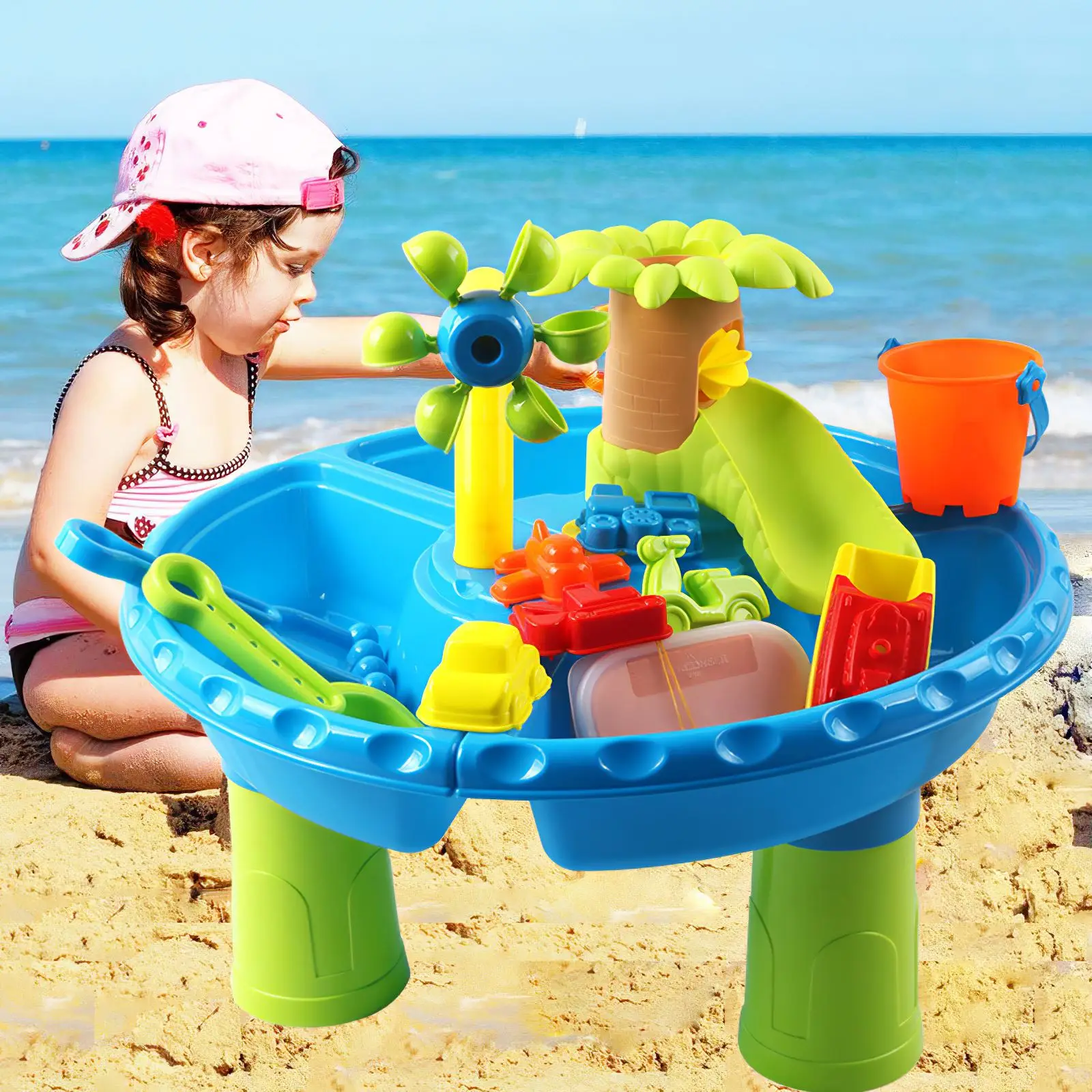 

Песочные игрушки для улицы, набор форм для игры в помещении и на пляже, песочница, стол для игр с водой, пляжные игрушки для детей, подарок для...