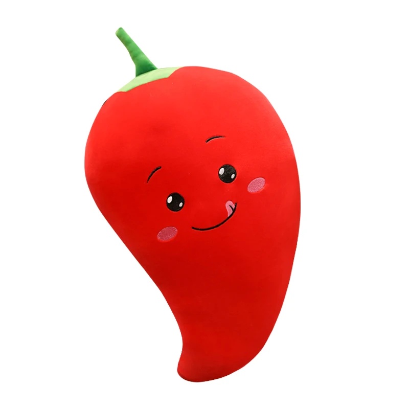 Новый мультфильм улыбка морковь Чили Кукуруза плюшевая игрушка милая имитация