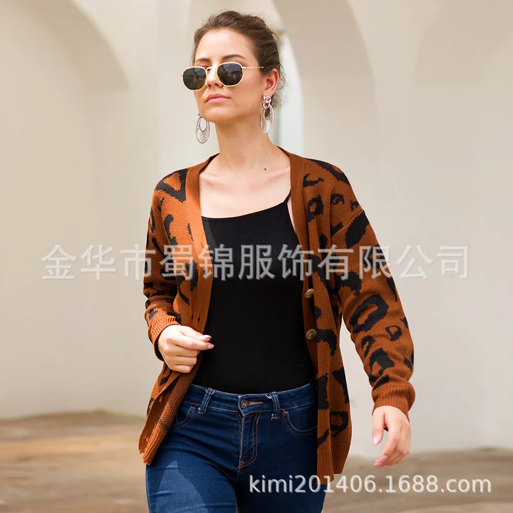 Sexy Winter Sweater V Neck Loose Cardigan Feminino Long Sleeve Fall Oversized Knitwear |