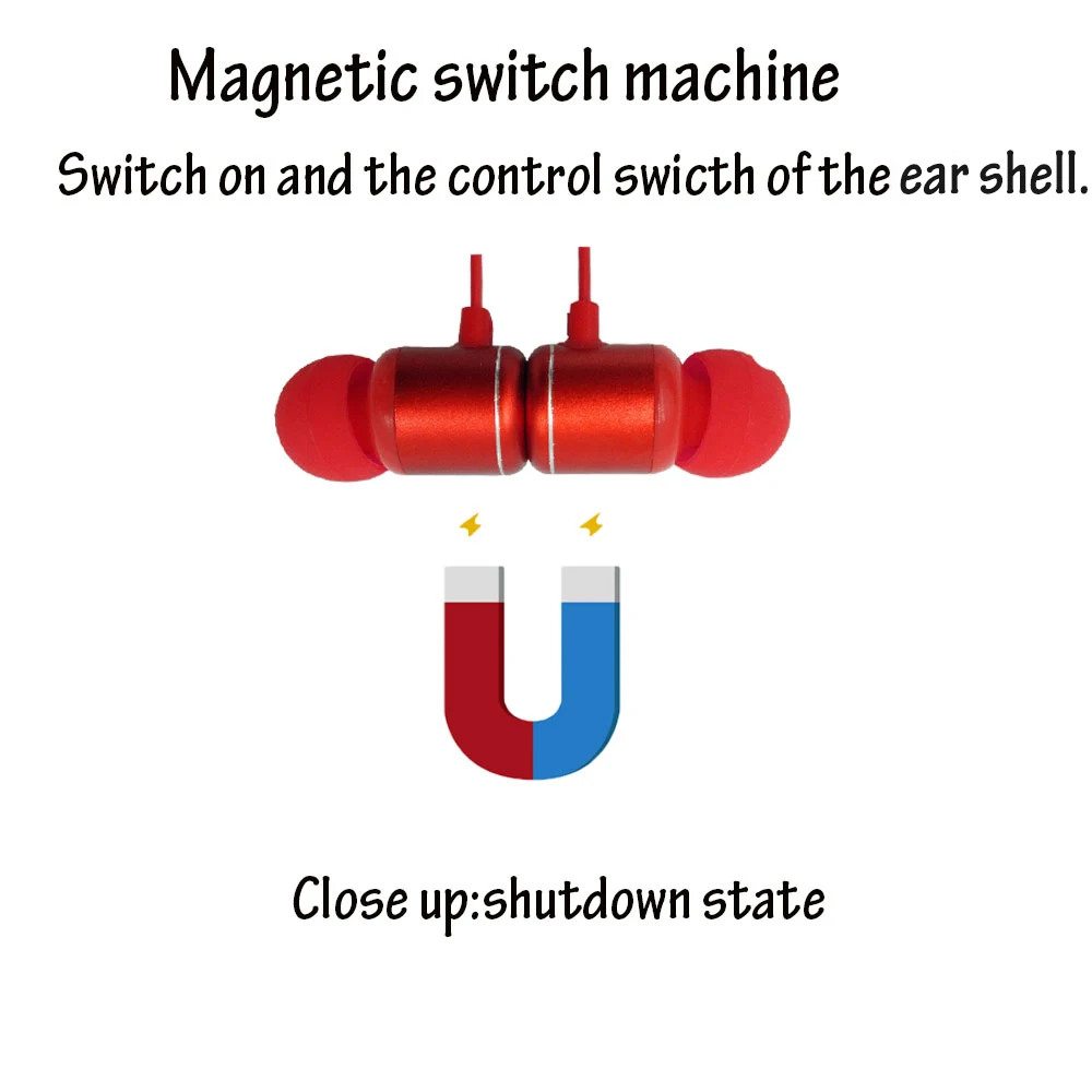Магнитные музыкальные Bluetooth наушники с микрофоном беспроводные стерео гарнитуры