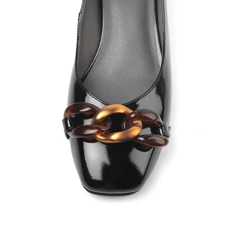 

Thick heels office ladies shoes large size:33-42 genuine leather brand high heels women heels party women shoes