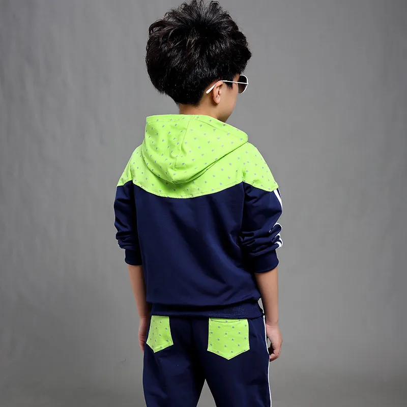 Новый весенне-осенний комплект одежды для мальчиков-подростков спортивная