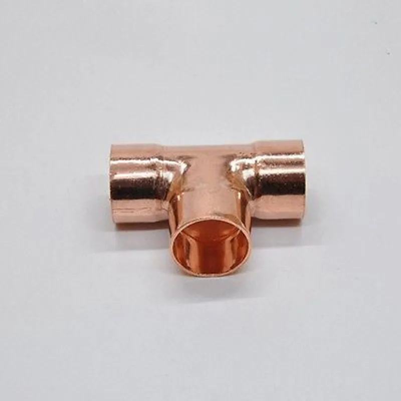 

25x1.5mm Copper End Feed Euqal Tee 3 Way Pipe Fitting Plumbing for gas water oil