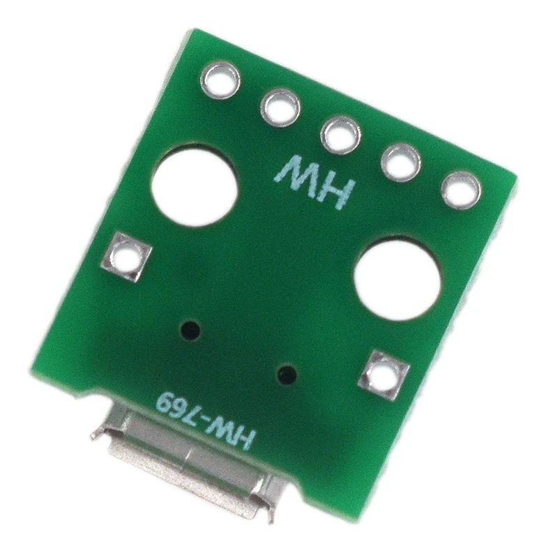 10 шт. Micro Usb для Dip адаптера 5Pin Разъем конвертер печатной платы типа в|Адаптеры Type-C|