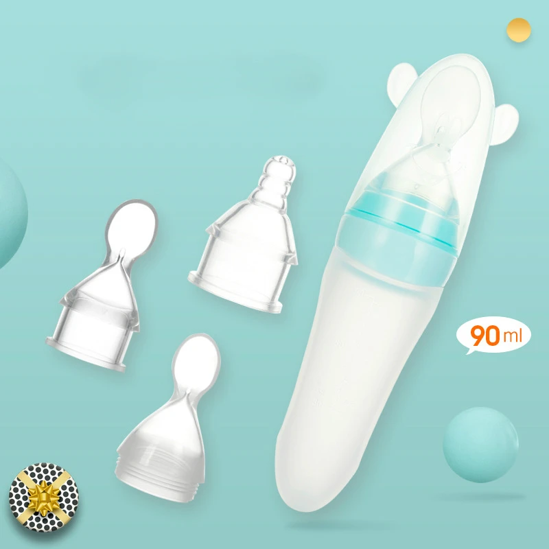 Безопасная силиконовая Мягкая ложка для риса Детская кормушка детское питание