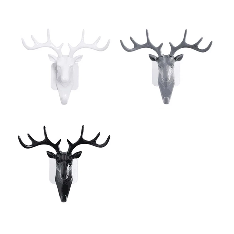 

Antler Shape Hook Personality Deer Head Wall Holder For Hanging Clothes Hat Scarf Key Home Decoration