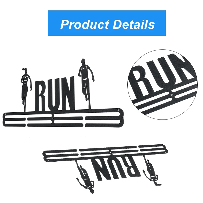 12 стилей медаль Вешалка держатель медали дисплей стойка из нержавеющей стали Бег