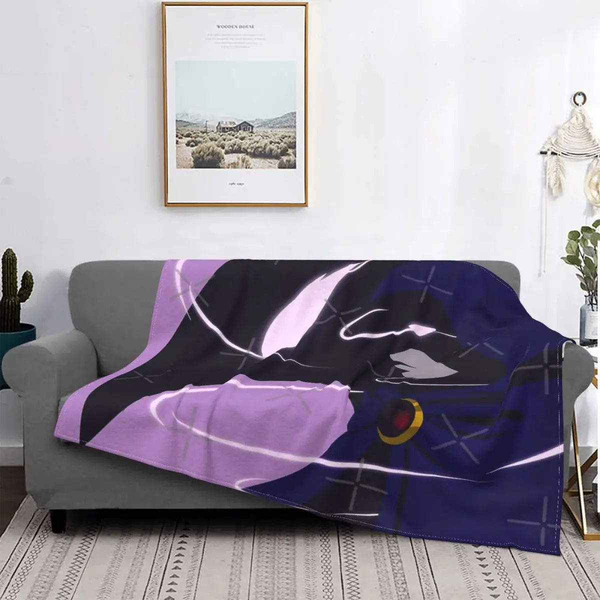

Manta de cuervo de titanes para adolescentes, colcha de cama a cuadros, fundas de lino, manta doble para bebé