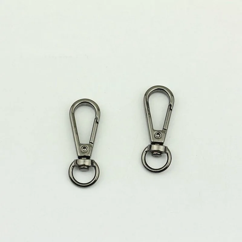 50Pcs 9mm O Ring Metal Hanger Buckles Lobster Clasp Swivel Trigger Clips Snap Hook for Bags Strap Leather Craft DIY Accessories