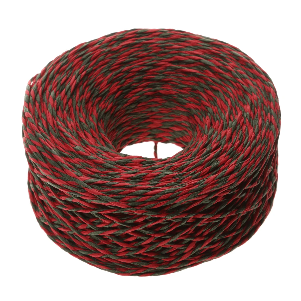 

100M Paper String Cord Twine Christmas DIY Craft Supplies Red Green