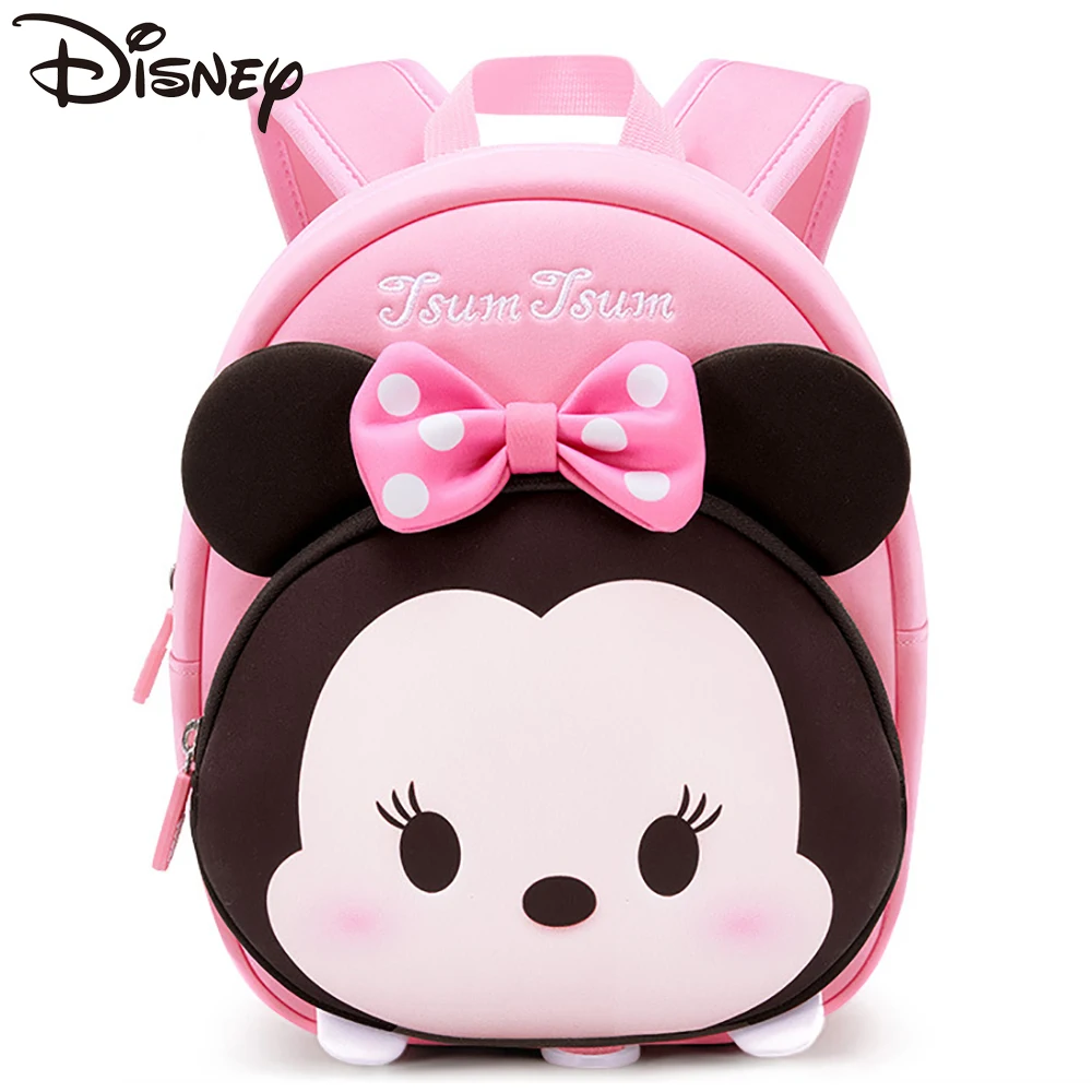 

Школьный портфель для детского сада Disney, новинка 2021, детские сумки с милыми мультяшными Минни и Микки, маленький классный Детский рюкзак для...