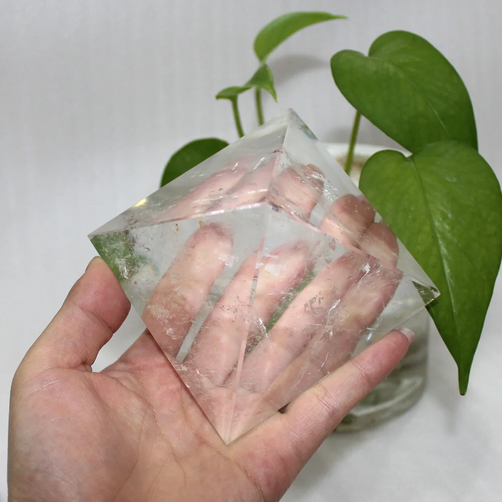Free Shipping Huge Natural Clear Quartz Crystal Pyramid Reiki Healing cristal Energy stone Home Decoration | Дом и сад