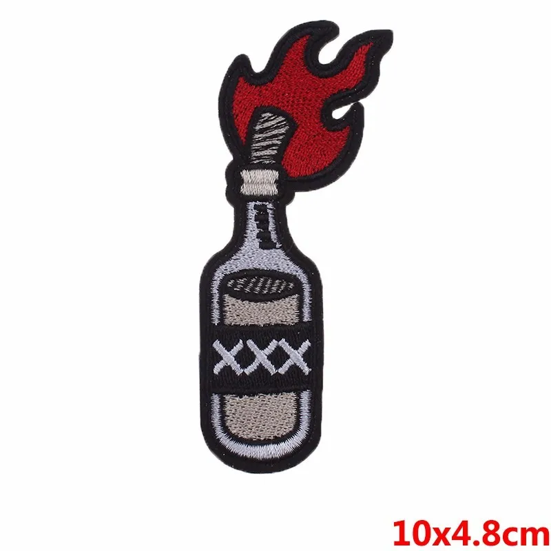 Нашивки сделай сам с бутылкой топливным маслом термоклейкая одежда шапка