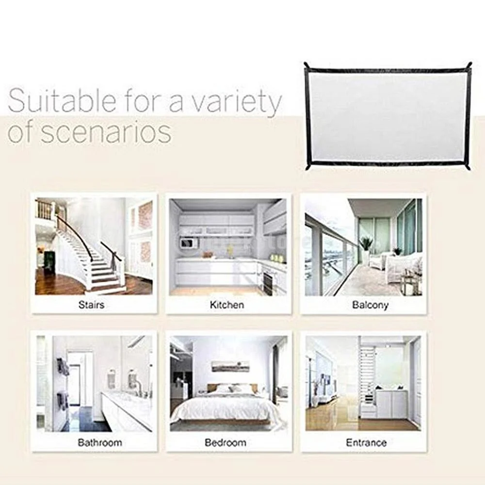 

Ingenious Mesh Fence For Indoor Outdoor Tall Pet Dog Gate Retractable Safety Guard Foldable Toddler Stair