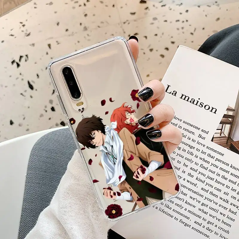 

apan anime bungou stray dogs Dazai Transparent for Samsung A71 S9 10 20 HUAWEI p30 40 honor 10i 8x xiaomi note 8 Pro 10t 11