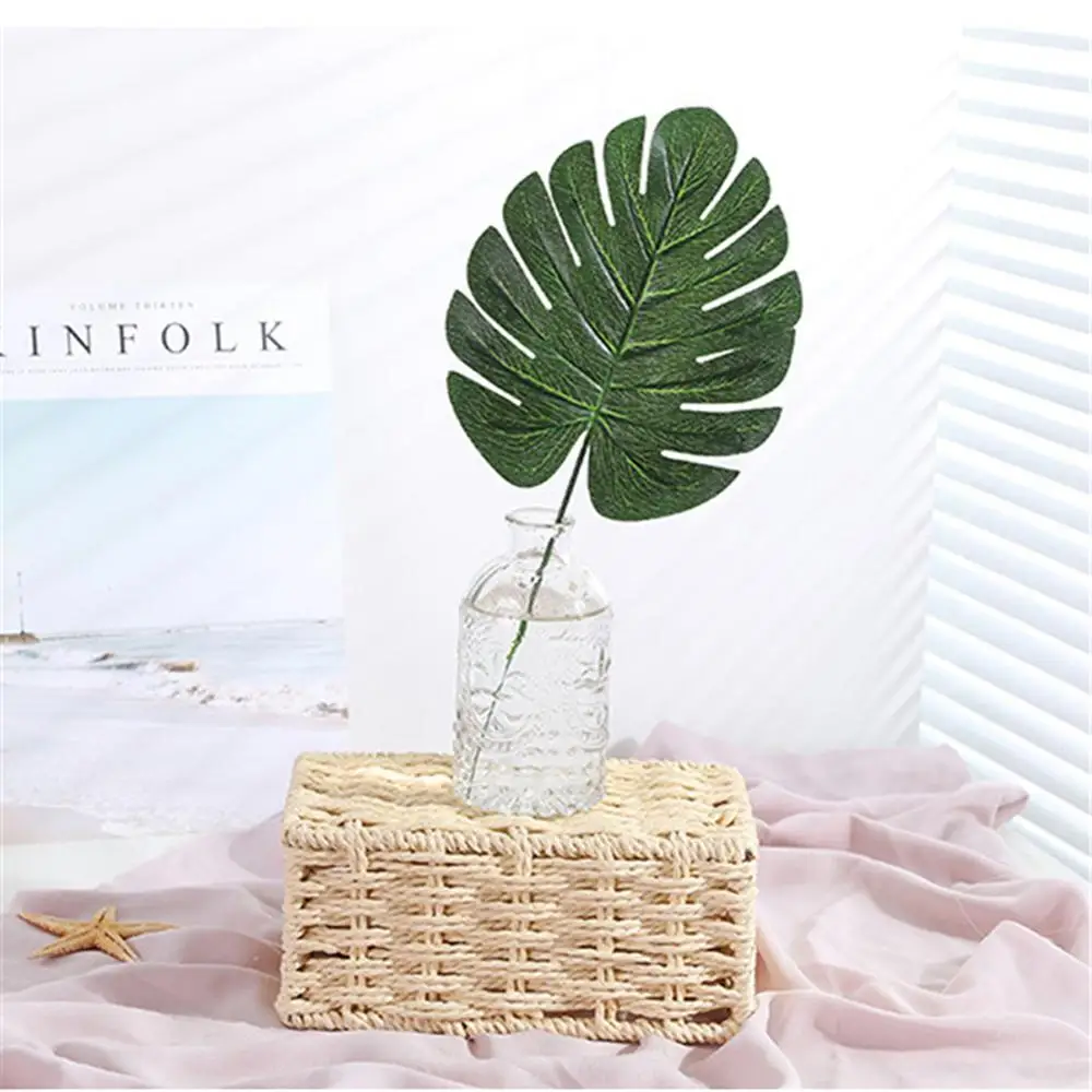 Искусственные тропические Пальмовые Листья 1 шт. зеленые листья монстеры