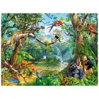 Алмазная живопись AMY животное джунглей, вышивка крестиком, украшение для дома, мозаика из квадратныхкруглых страз, сделай сам