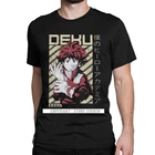 Мужские 3D футболки Deku с диагональным принтом моя геройская академия, хлопковые футболки с принтом манга, Bakugo, Katsuki