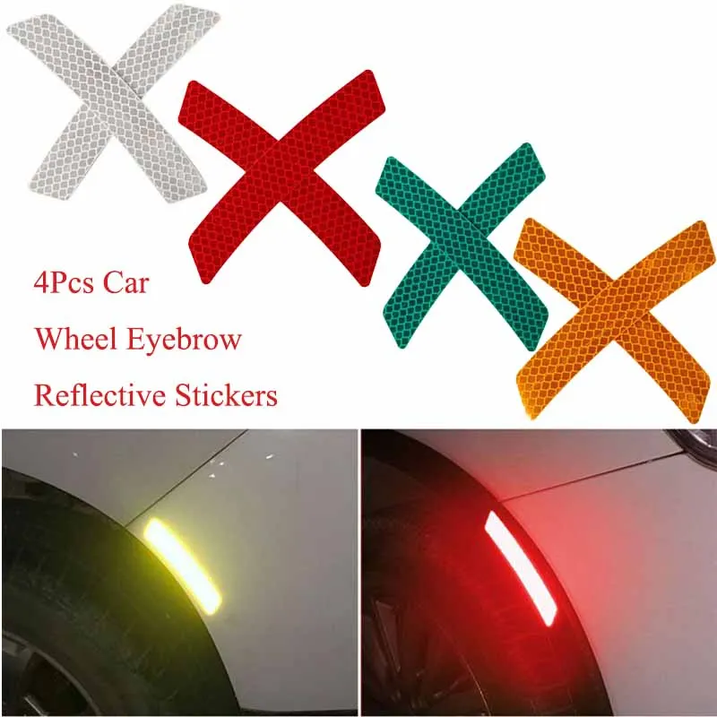 4 шт. светоотражающие Предупреждение сы для автомобильного