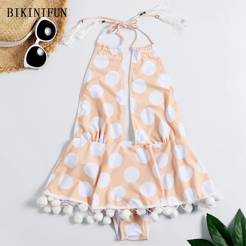 Новинка 2020 сексуальный Монокини в горошек для женщин глубокий v-образный вырез