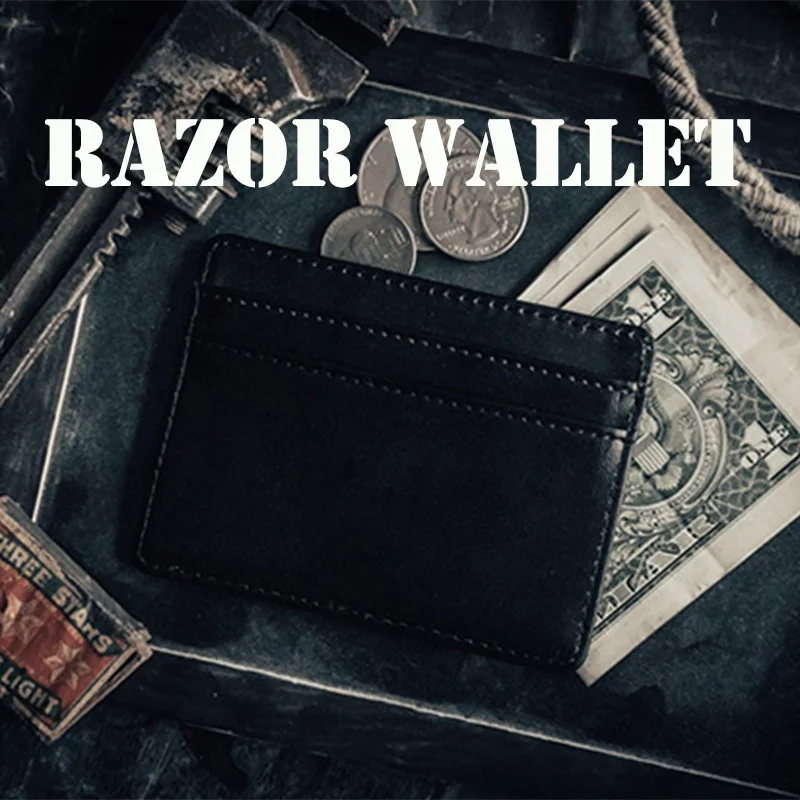Бритвенный кошелек волшебные фокусы Magia Mystery Artist Peek Wallet Magia Magic Close Up Street Illusions Gimmick Prop ментализм