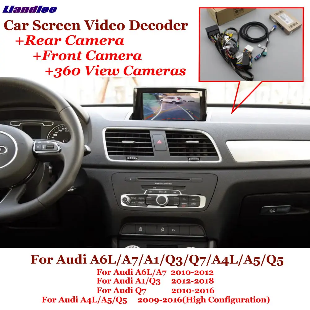Автомобильный видеорегистратор декодер заднего вида для Audi A6L/A7/A1/Q3/Q7/A4L/A5/Q5 HD 360